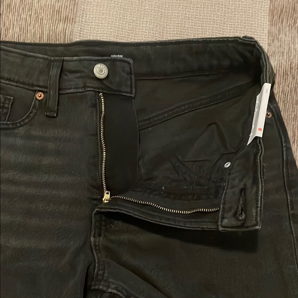 Old Navy Charcoal Distressed Denim Black Shorts - Picture 5 of 5